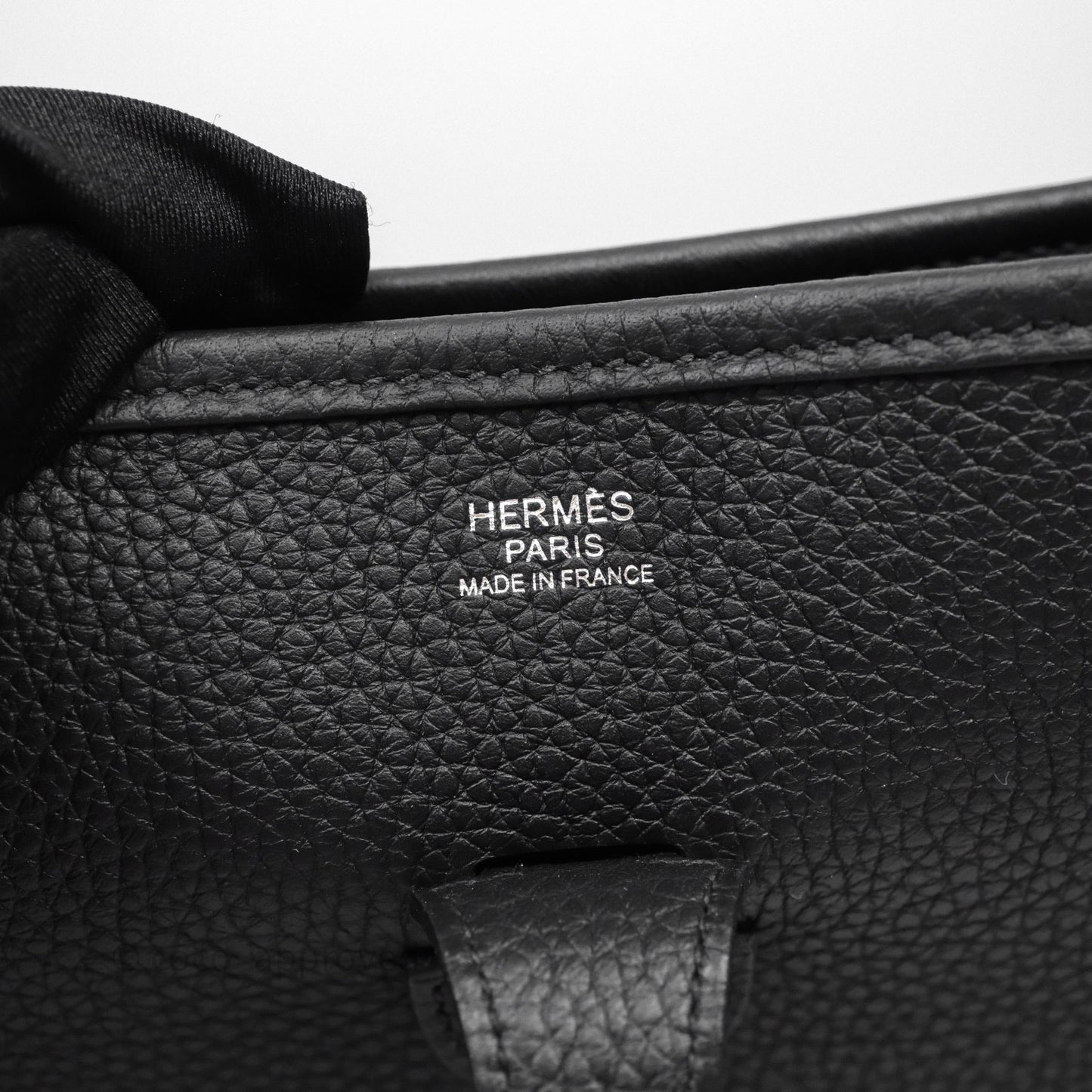 Hermes Evelyne III 29 Noir 89 Black Clemence Palladium Hardware
