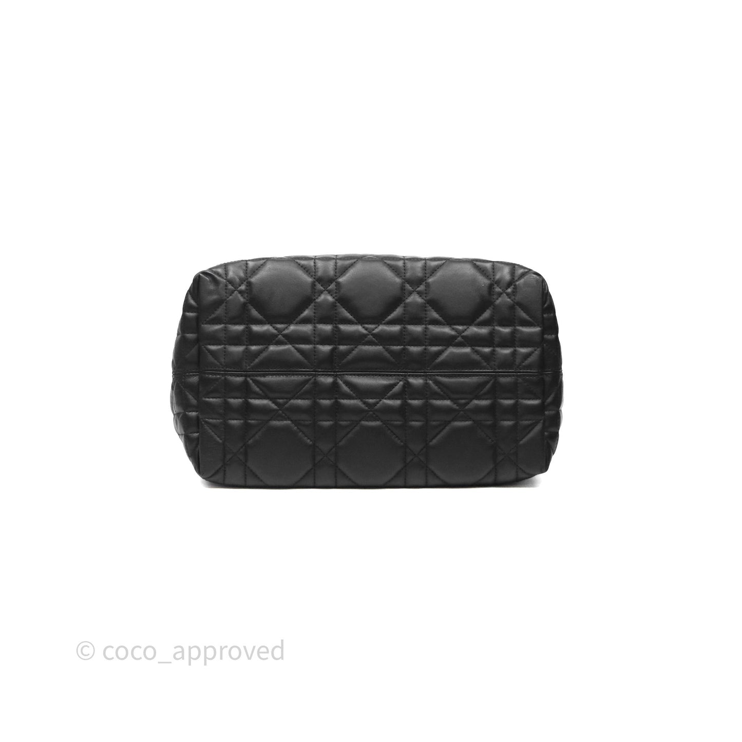 Christian Dior Medium Dior Toujours Bag Black Macrocannage Calfskin