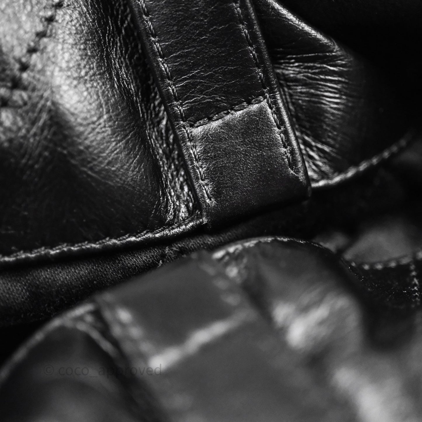 Chanel 22 Medium Calfskin Quilted Backpack Black