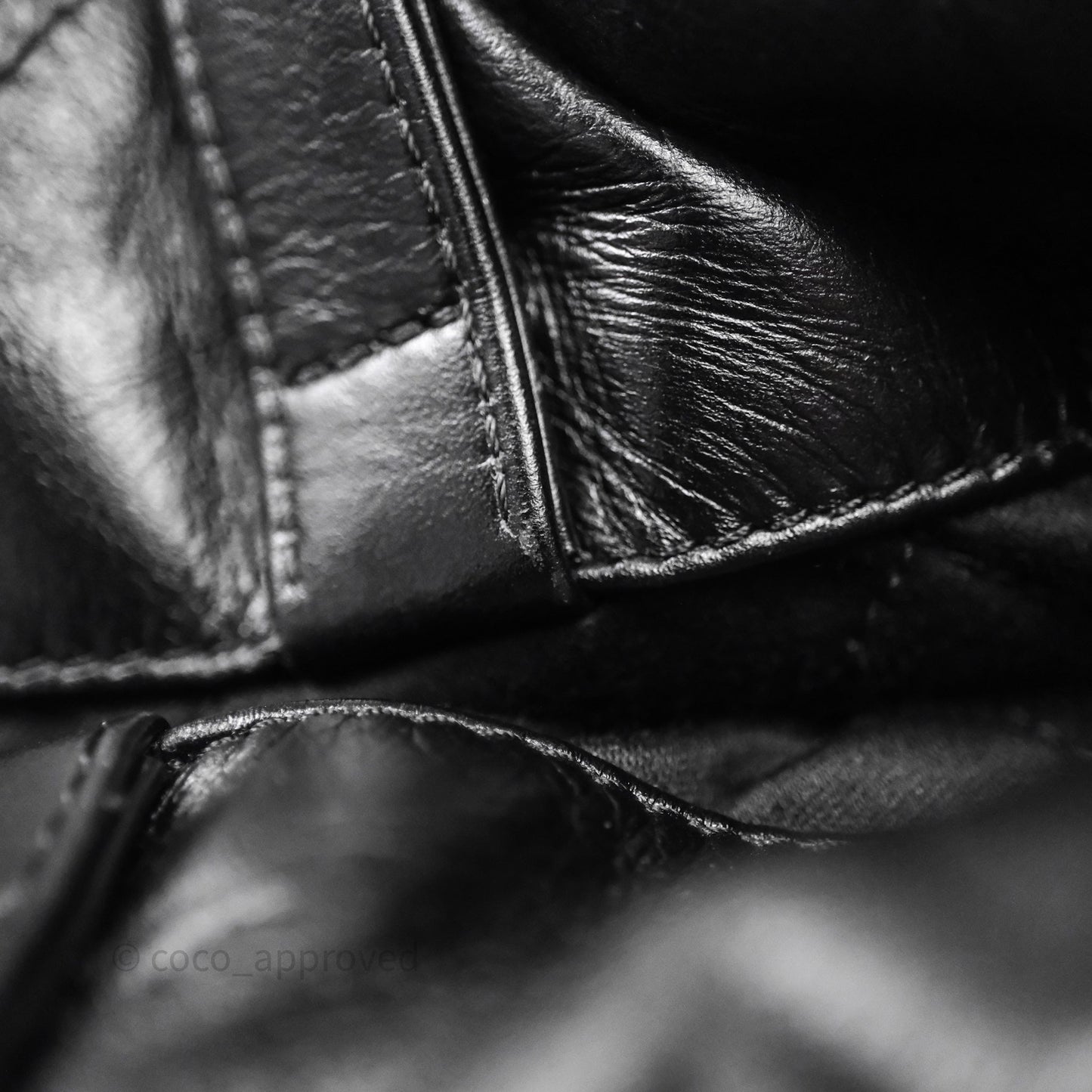 Chanel 22 Medium Calfskin Quilted Backpack Black