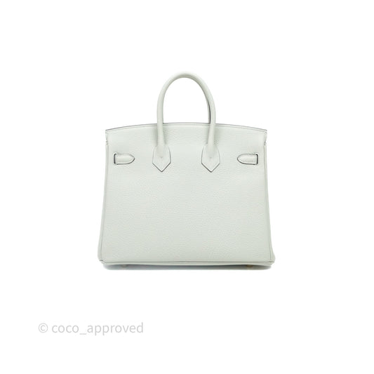 Hermes Birkin 25 Gris Neve 0W Togo Gold Hardware