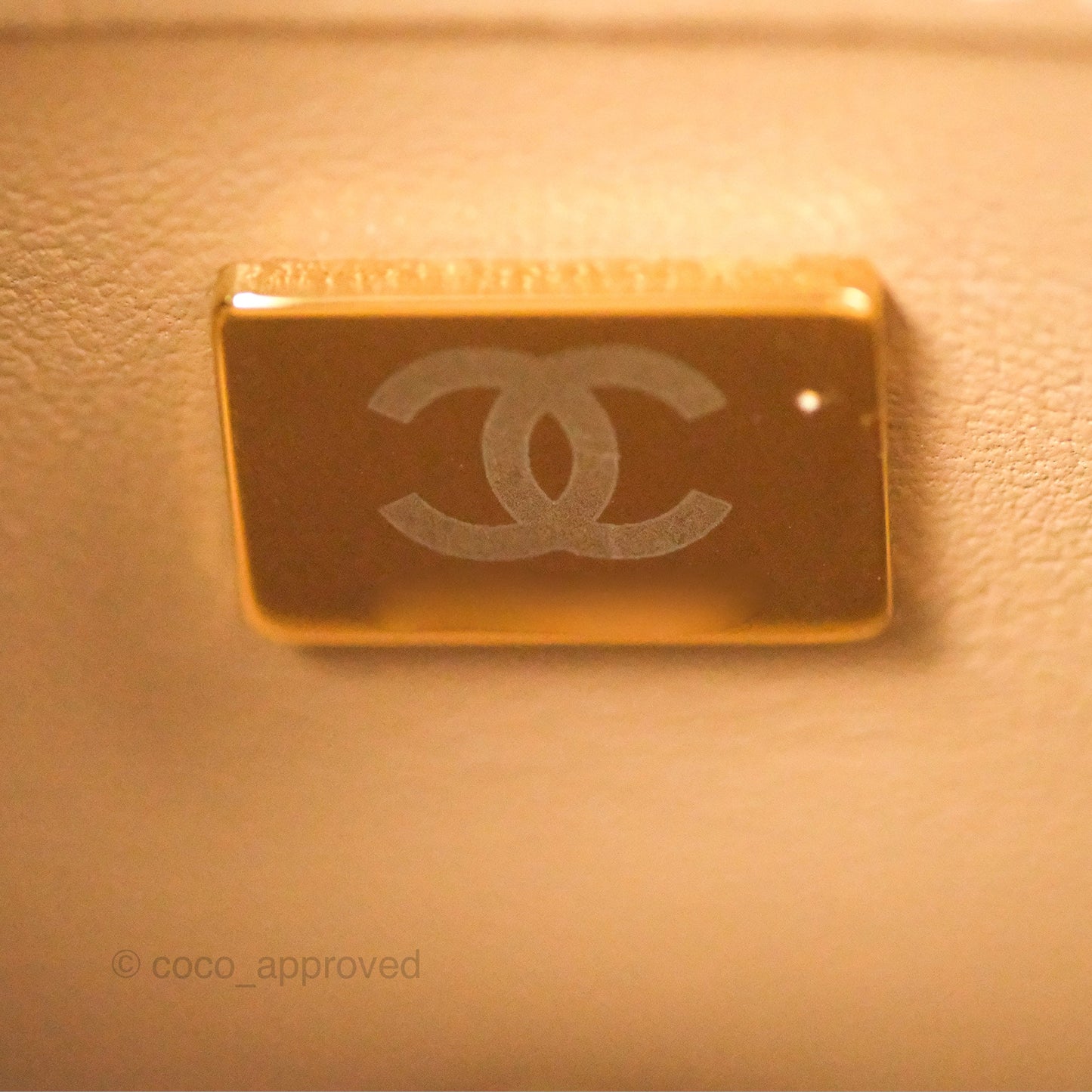 Chanel Mini Flap Bag With Heart CC Charm Dark Beige Lambskin Aged Gold Hardware