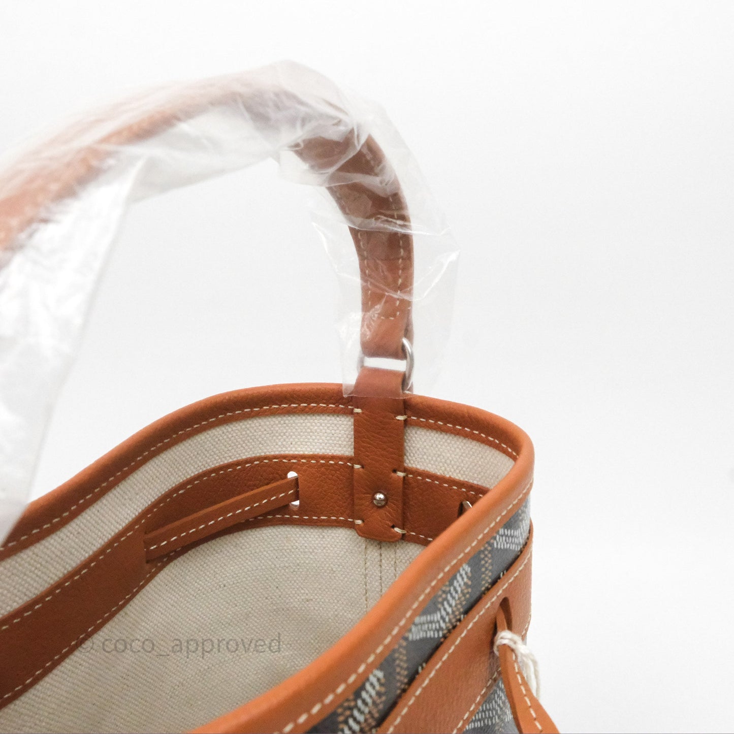 Goyard Petit Flot Mini Bucket Bag Black & Tan