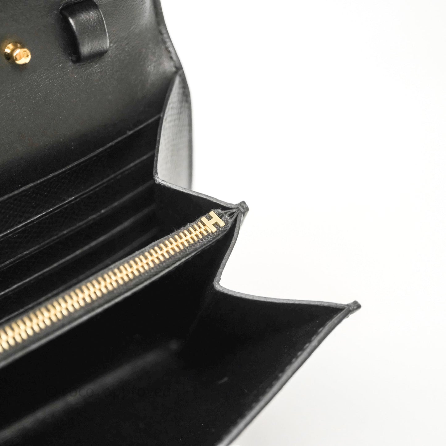 Hermès Constance Long To Go Wallet Black Noir 89 Epsom Gold Hardware