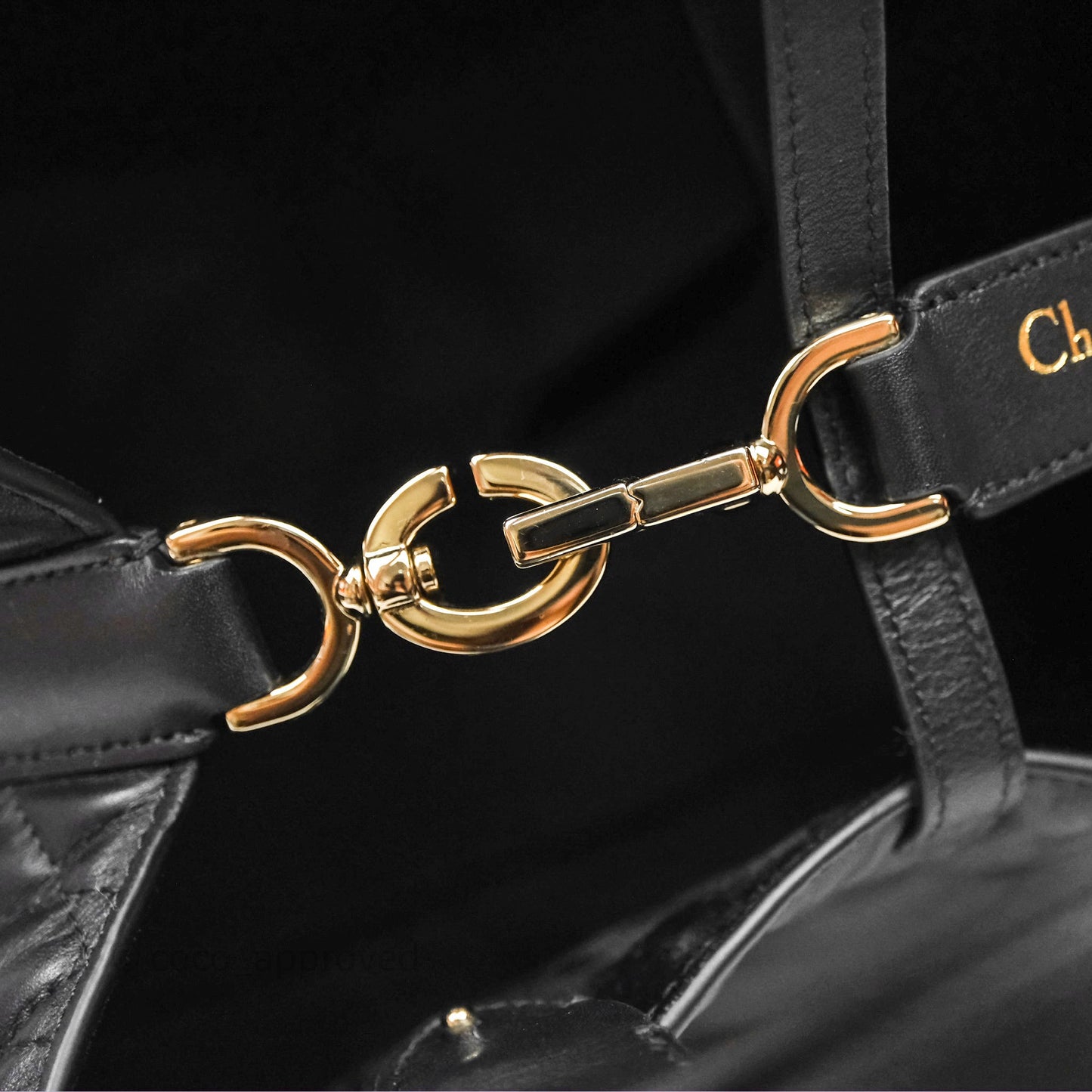 Christian Dior Medium Dior Toujours Bag Black Macrocannage Calfskin