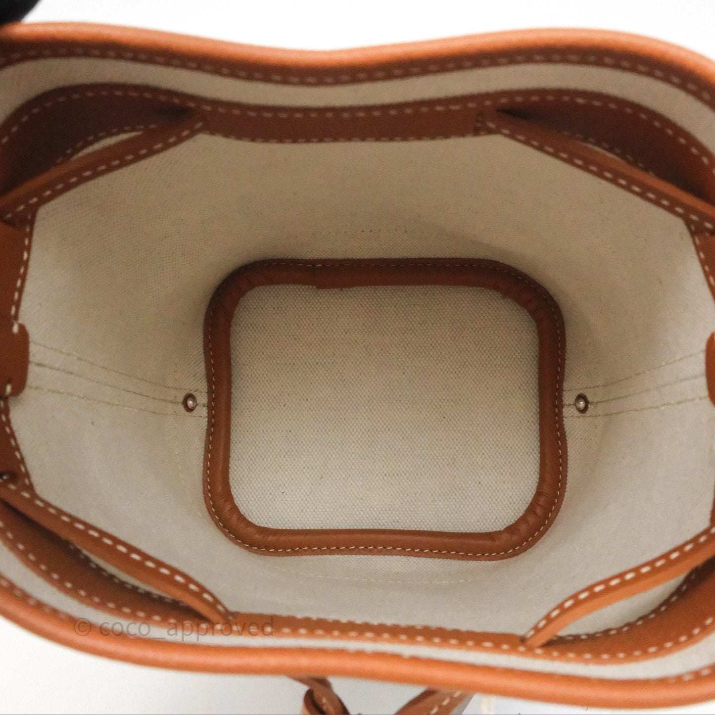 Goyard Petit Flot Mini Bucket Bag Black & Tan