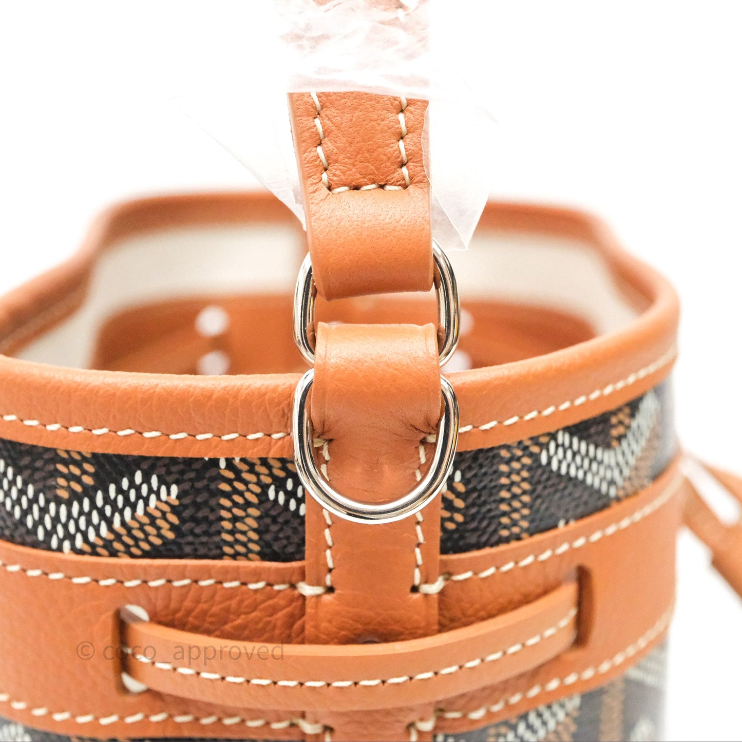 Goyard Petit Flot Mini Bucket Bag Black & Tan