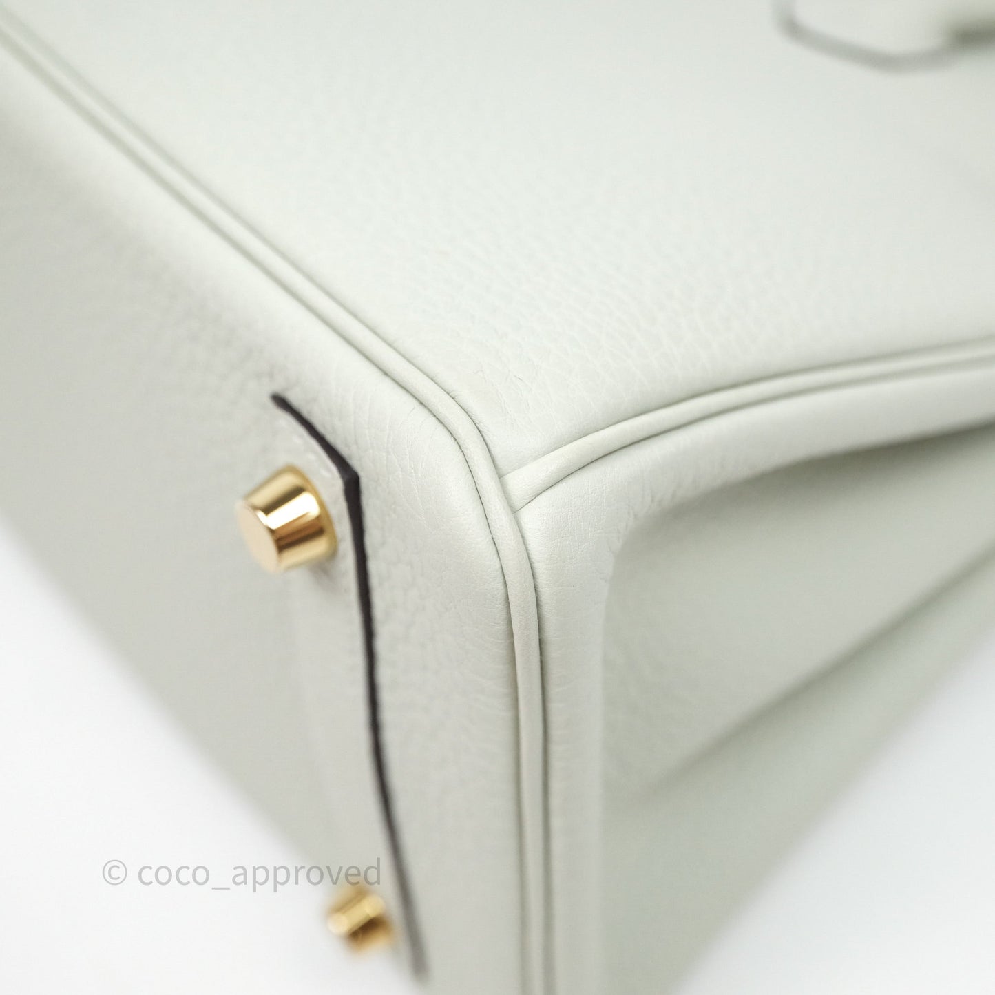 Hermes Birkin 25 Gris Neve 0W Togo Gold Hardware