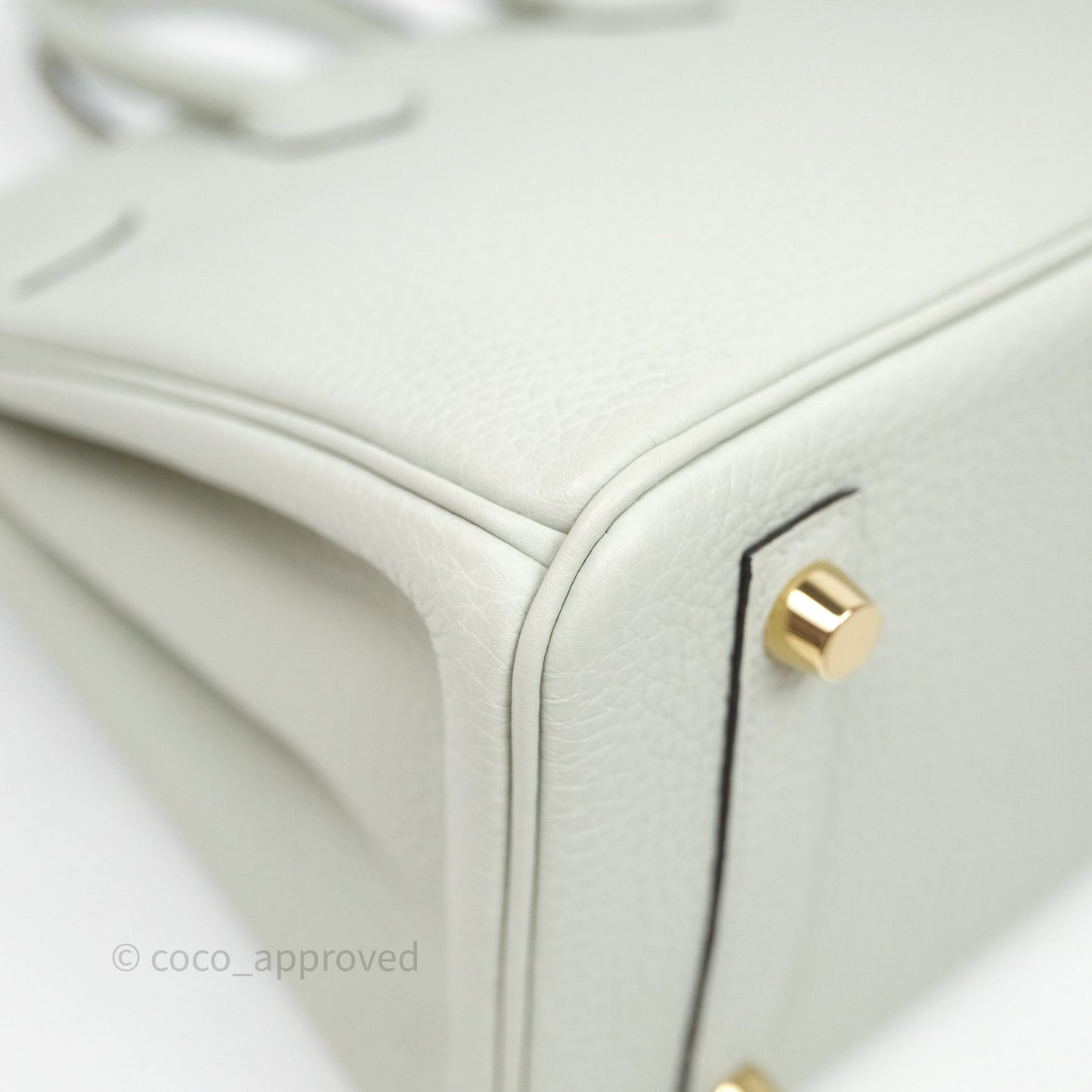 Hermes Birkin 25 Gris Neve 0W Togo Gold Hardware