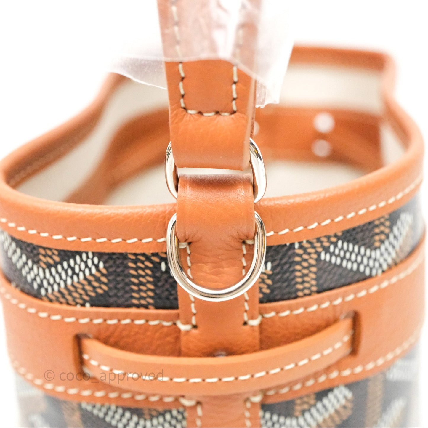 Goyard Petit Flot Mini Bucket Bag Black & Tan