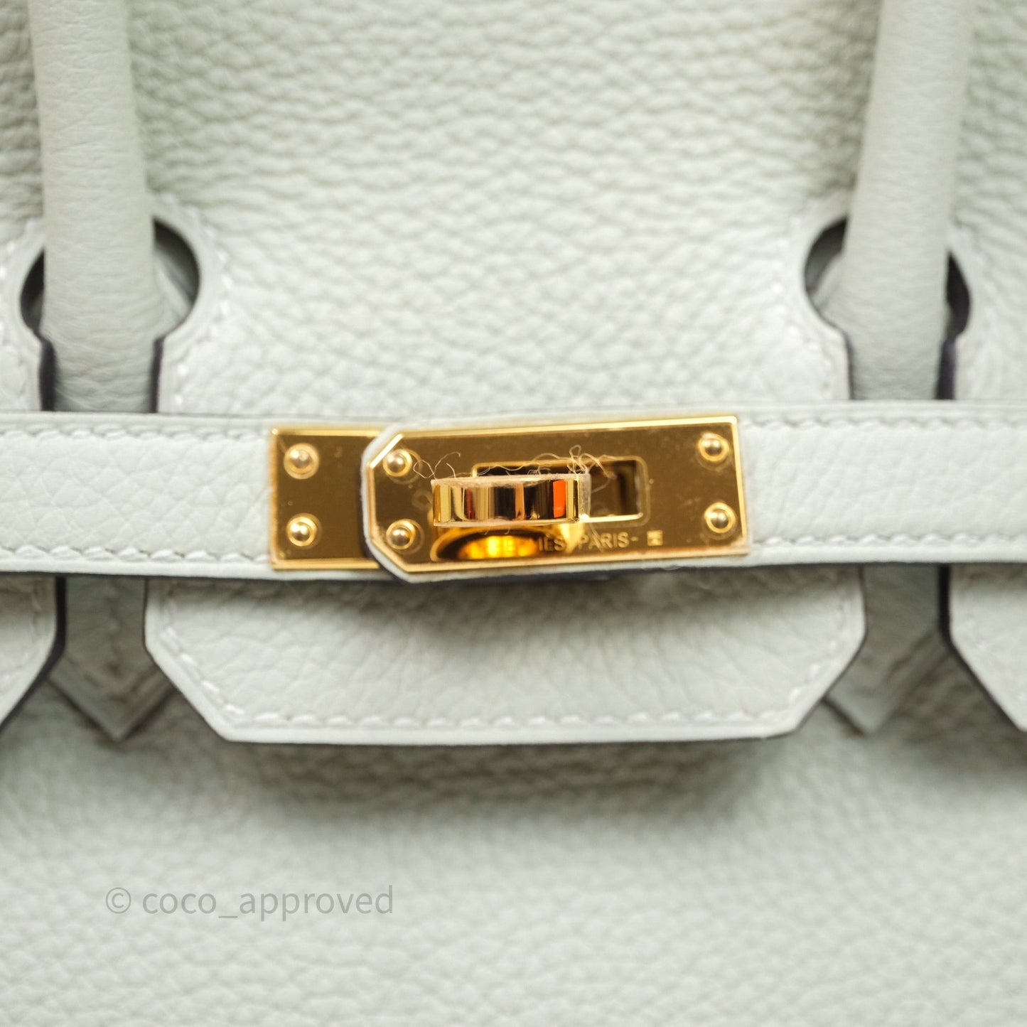 Hermes Birkin 25 Gris Neve 0W Togo Gold Hardware