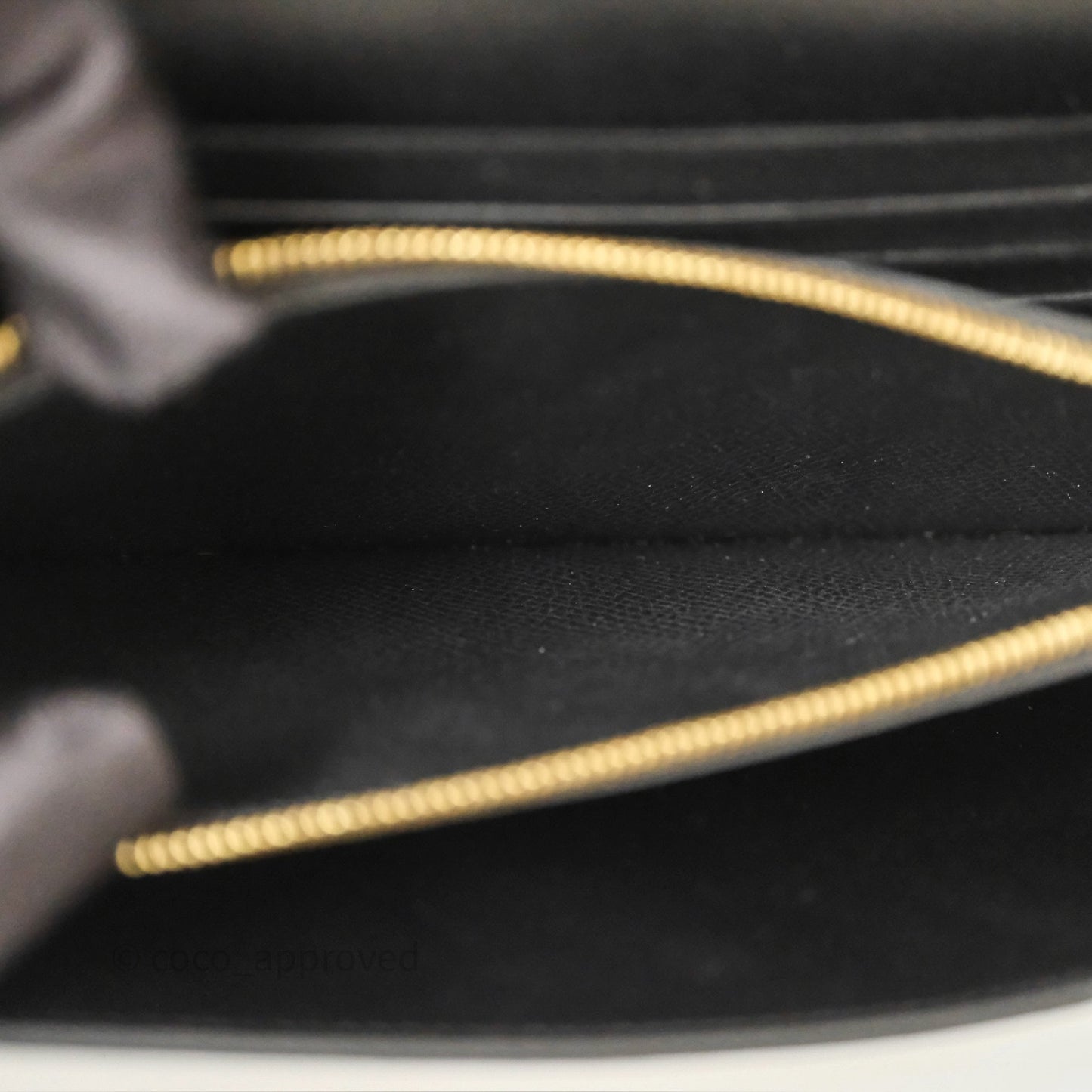 Hermès Constance Long To Go Wallet Black Noir 89 Epsom Gold Hardware