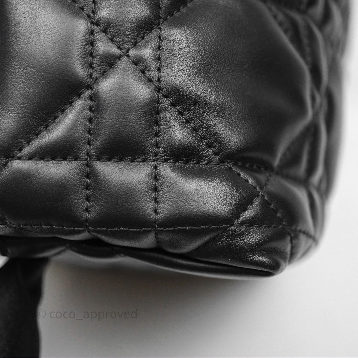 Christian Dior Medium Dior Toujours Bag Black Macrocannage Calfskin