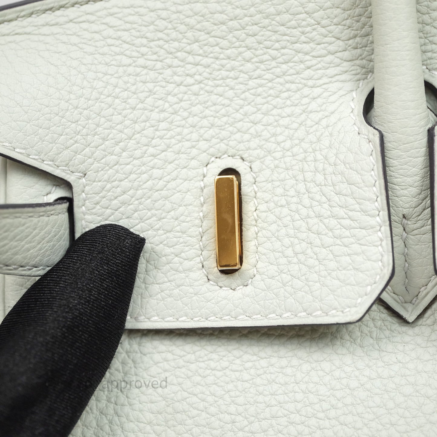 Hermes Birkin 25 Gris Neve 0W Togo Gold Hardware