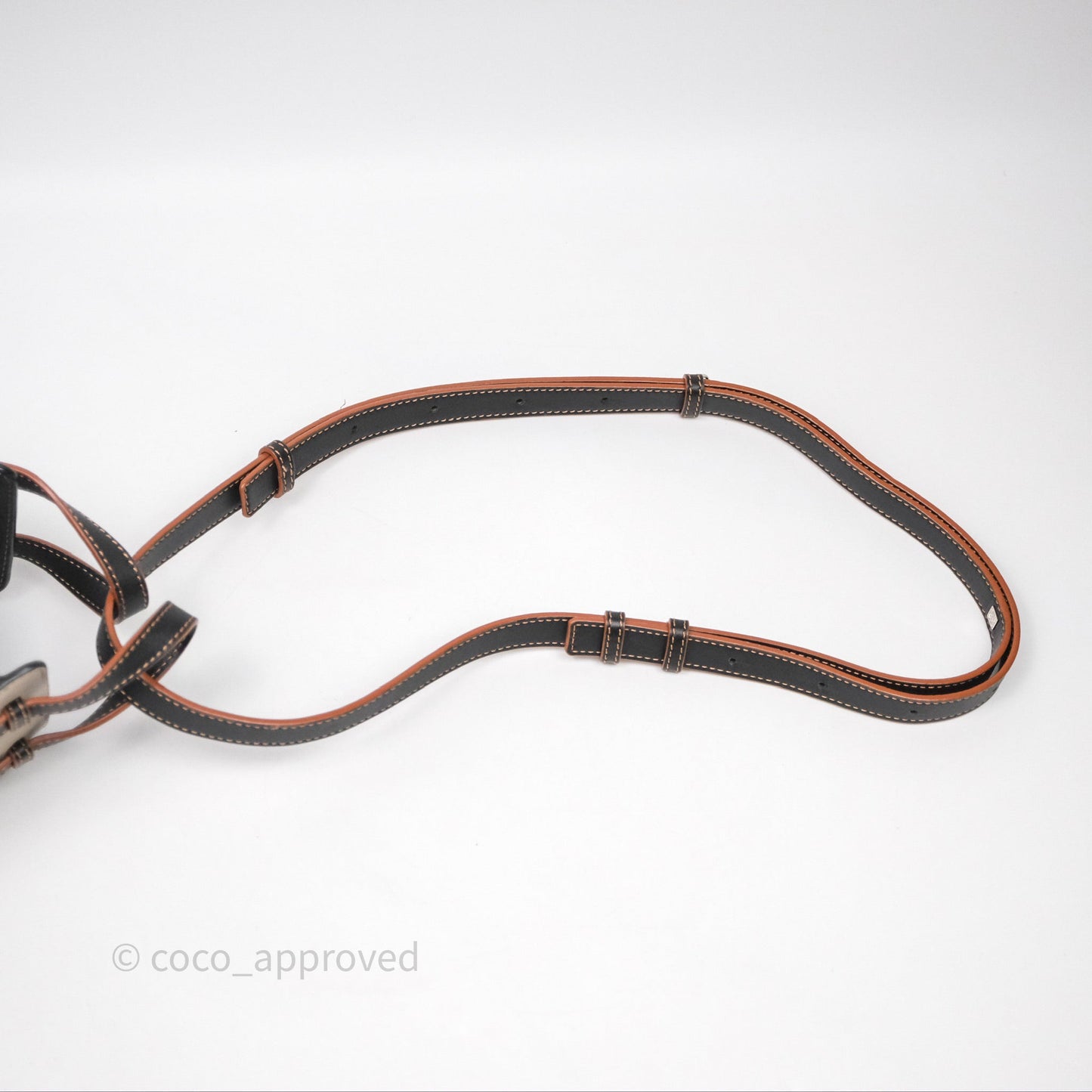 Loewe Mini Hammock Drawstring Beige/ Black Calfskin