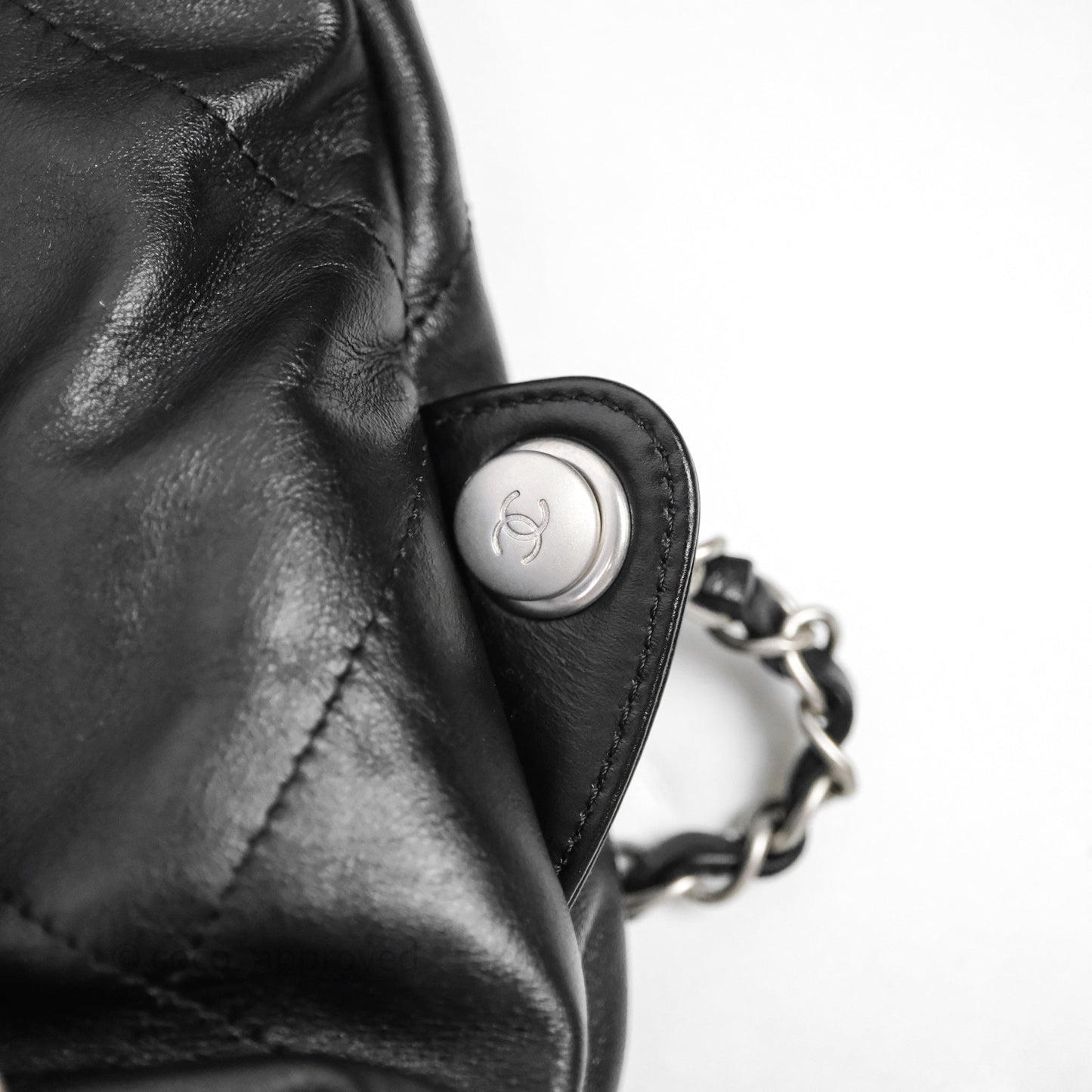 Chanel 22 Medium Calfskin Quilted Backpack Black