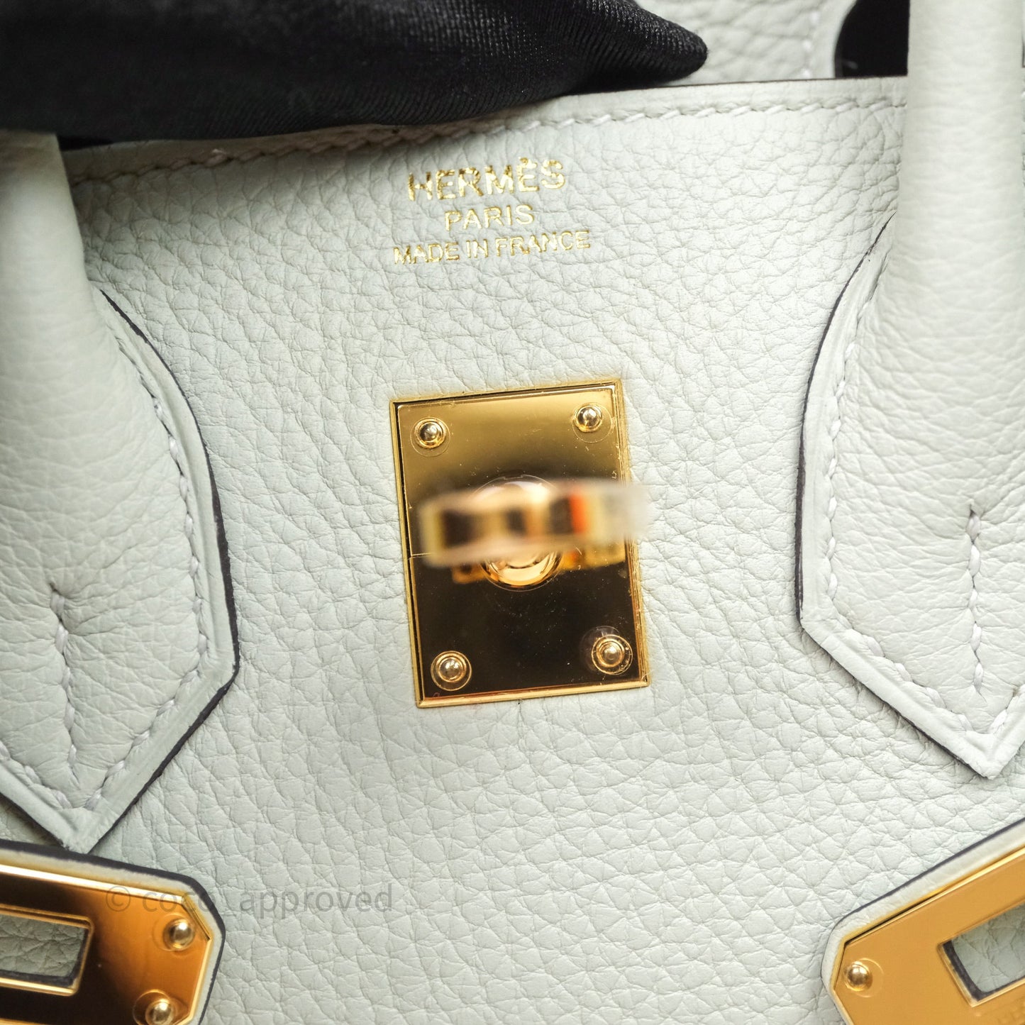 Hermes Birkin 25 Gris Neve 0W Togo Gold Hardware