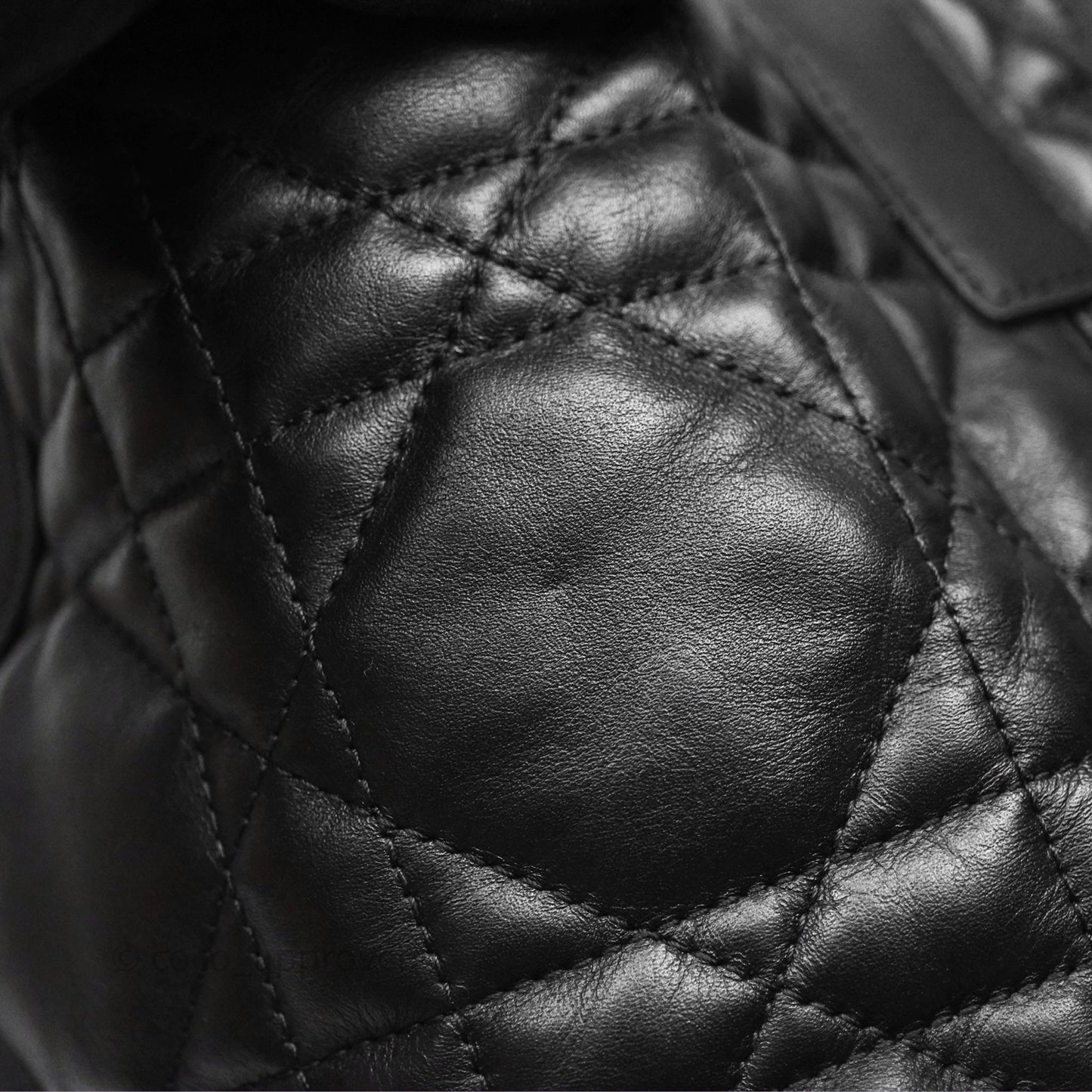 Christian Dior Medium Dior Toujours Bag Black Macrocannage Calfskin