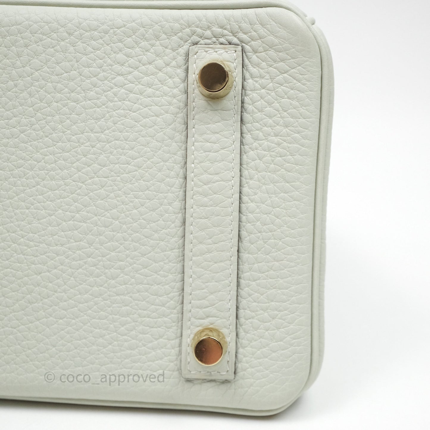 Hermes Birkin 25 Gris Neve 0W Togo Gold Hardware