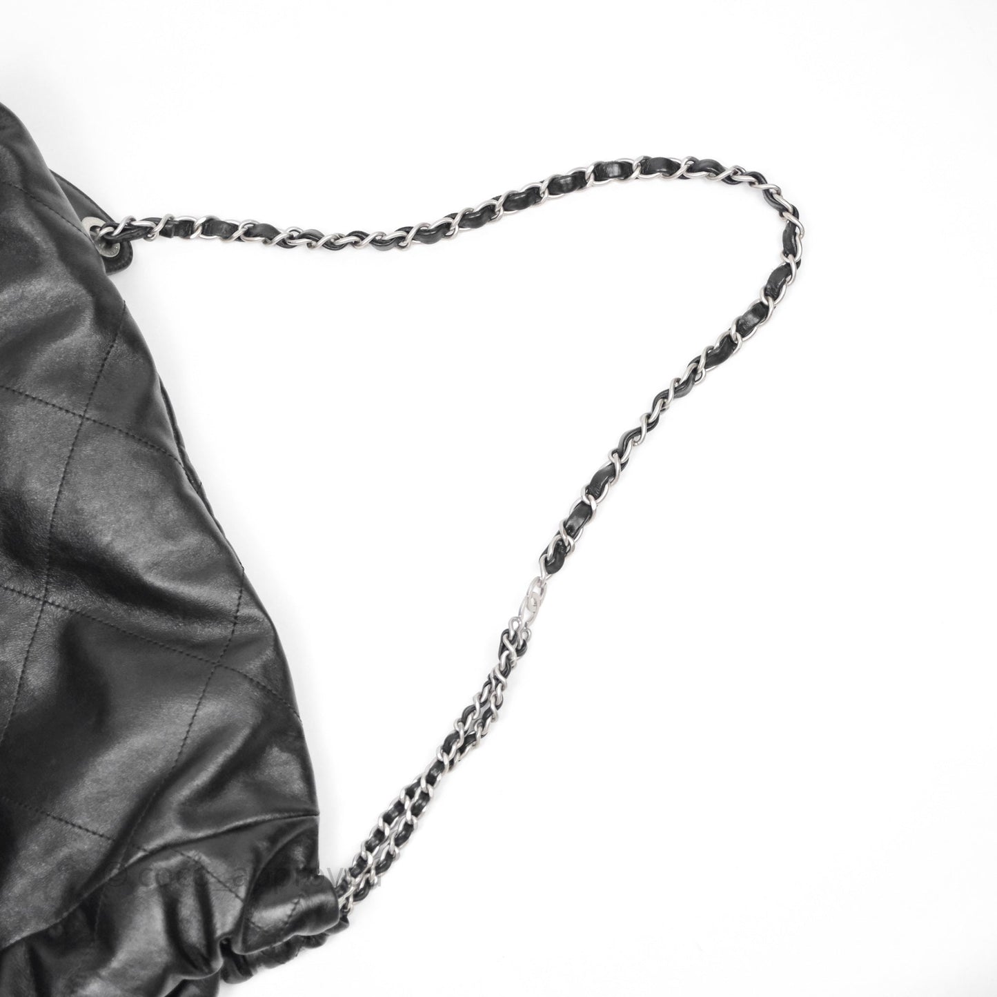 Chanel 22 Medium Calfskin Quilted Backpack Black