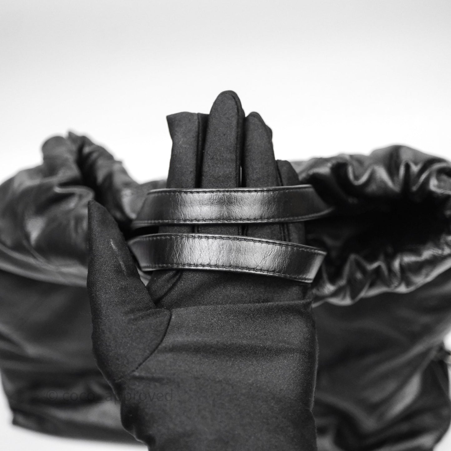 Chanel 22 Medium Calfskin Quilted Backpack Black