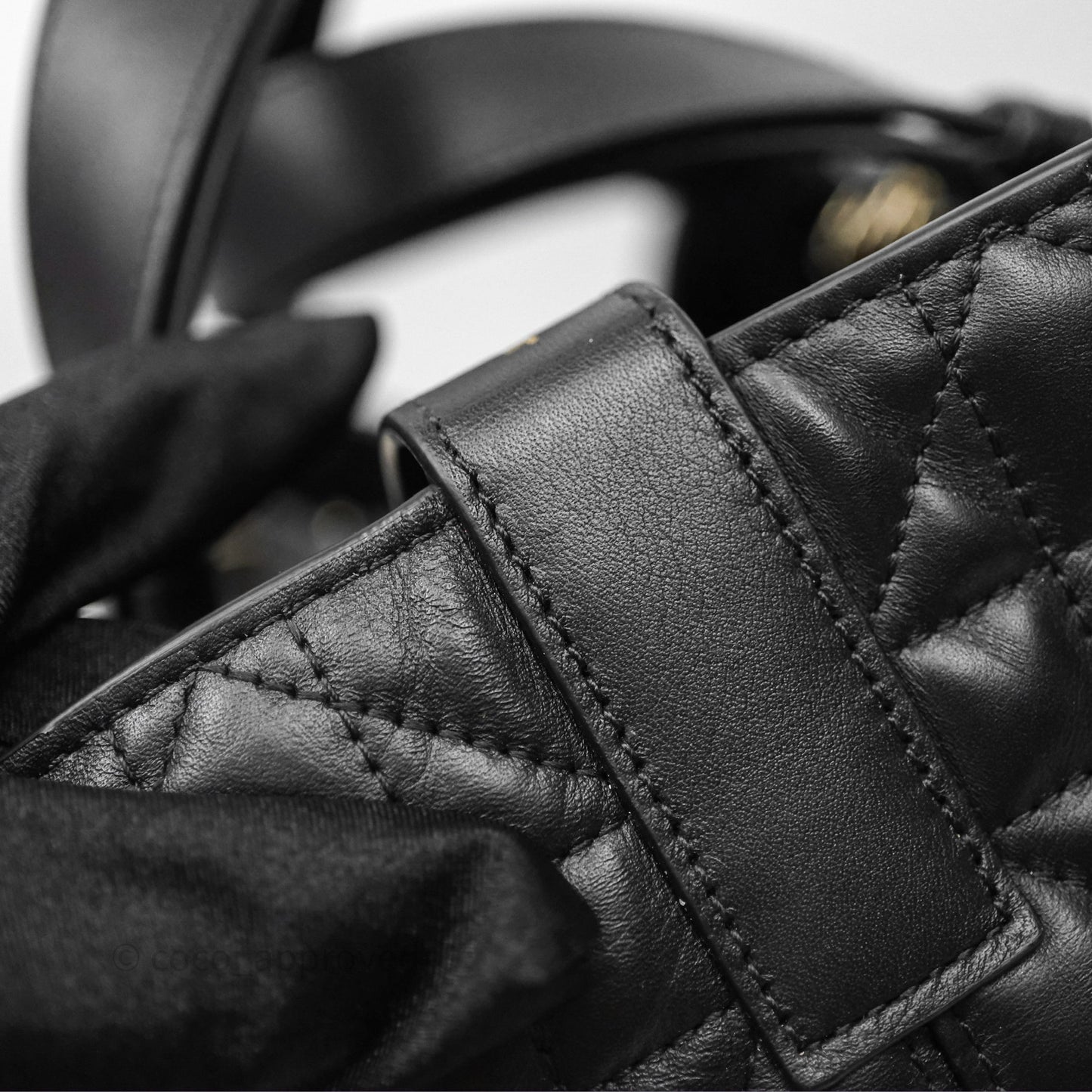 Christian Dior Medium Dior Toujours Bag Black Macrocannage Calfskin