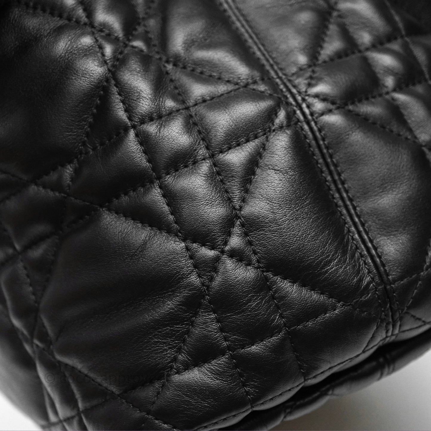 Christian Dior Medium Dior Toujours Bag Black Macrocannage Calfskin