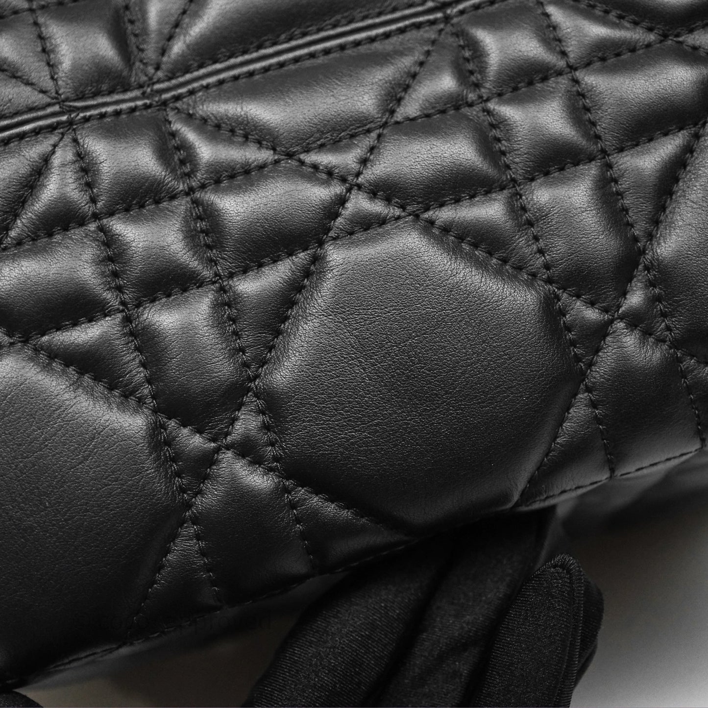 Christian Dior Medium Dior Toujours Bag Black Macrocannage Calfskin