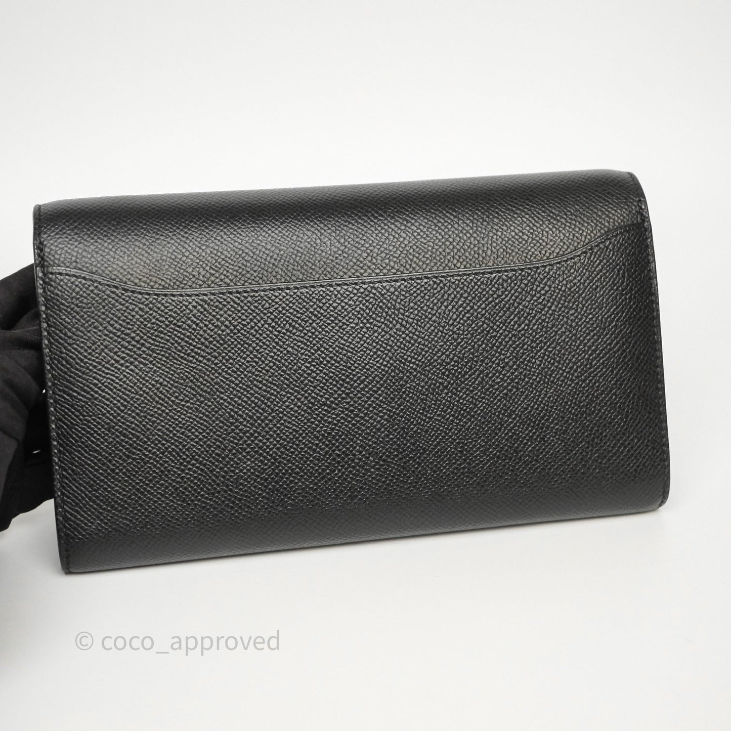 Hermès Constance Long To Go Wallet Black Noir 89 Epsom Gold Hardware