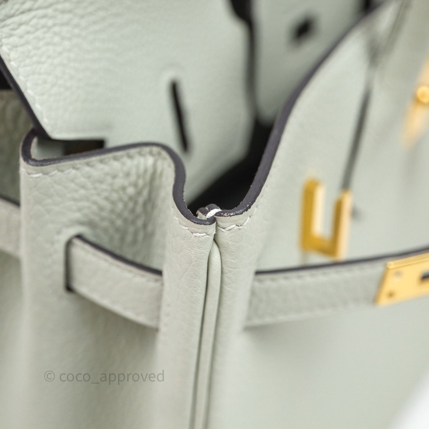 Hermes Birkin 25 Gris Neve 0W Togo Gold Hardware