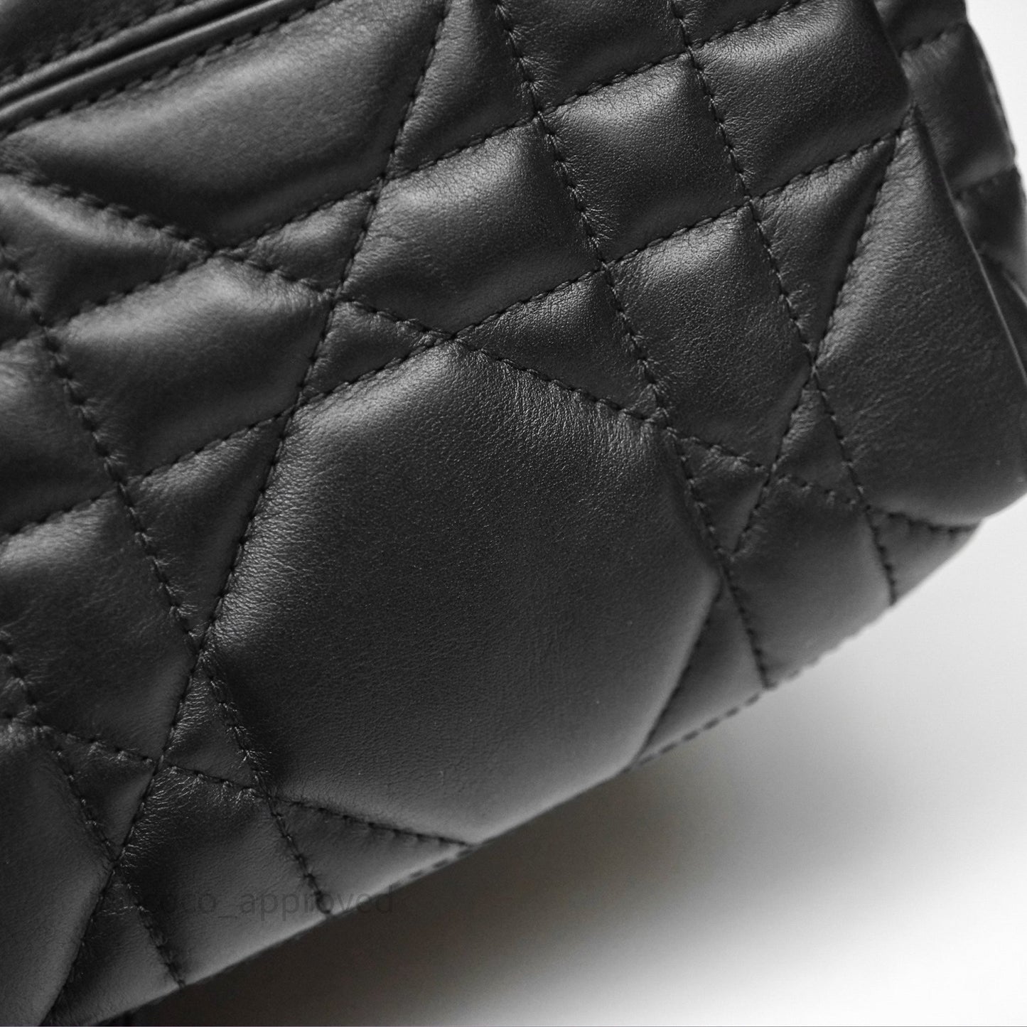 Christian Dior Medium Dior Toujours Bag Black Macrocannage Calfskin