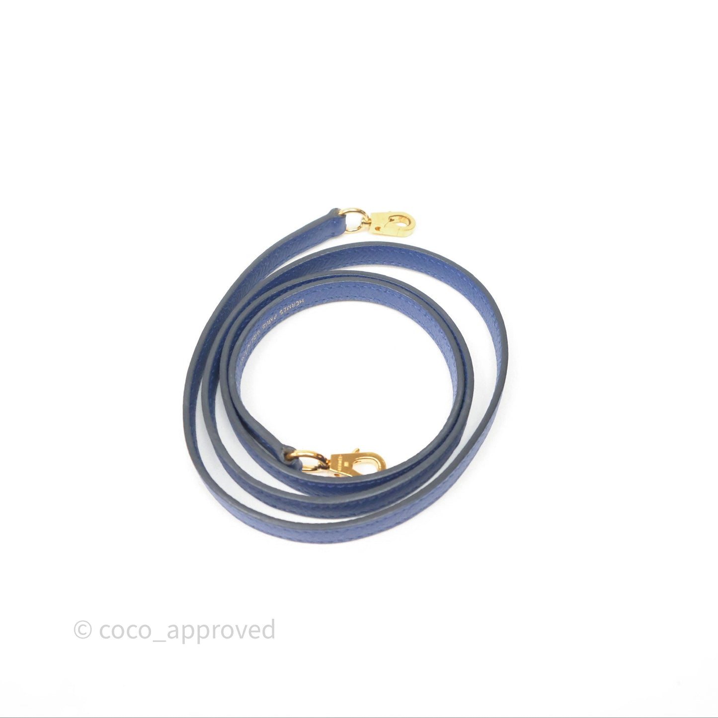 Hermes Mini Kelly Electric Blue Espom Gold Hardware