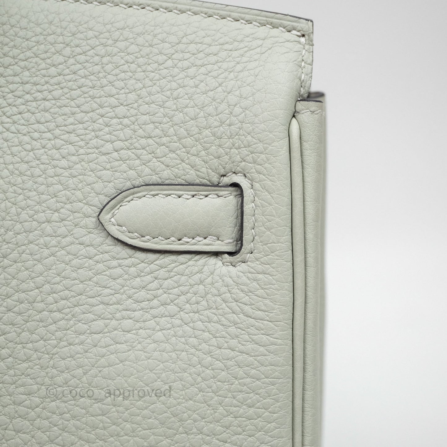 Hermes Birkin 25 Gris Neve 0W Togo Gold Hardware