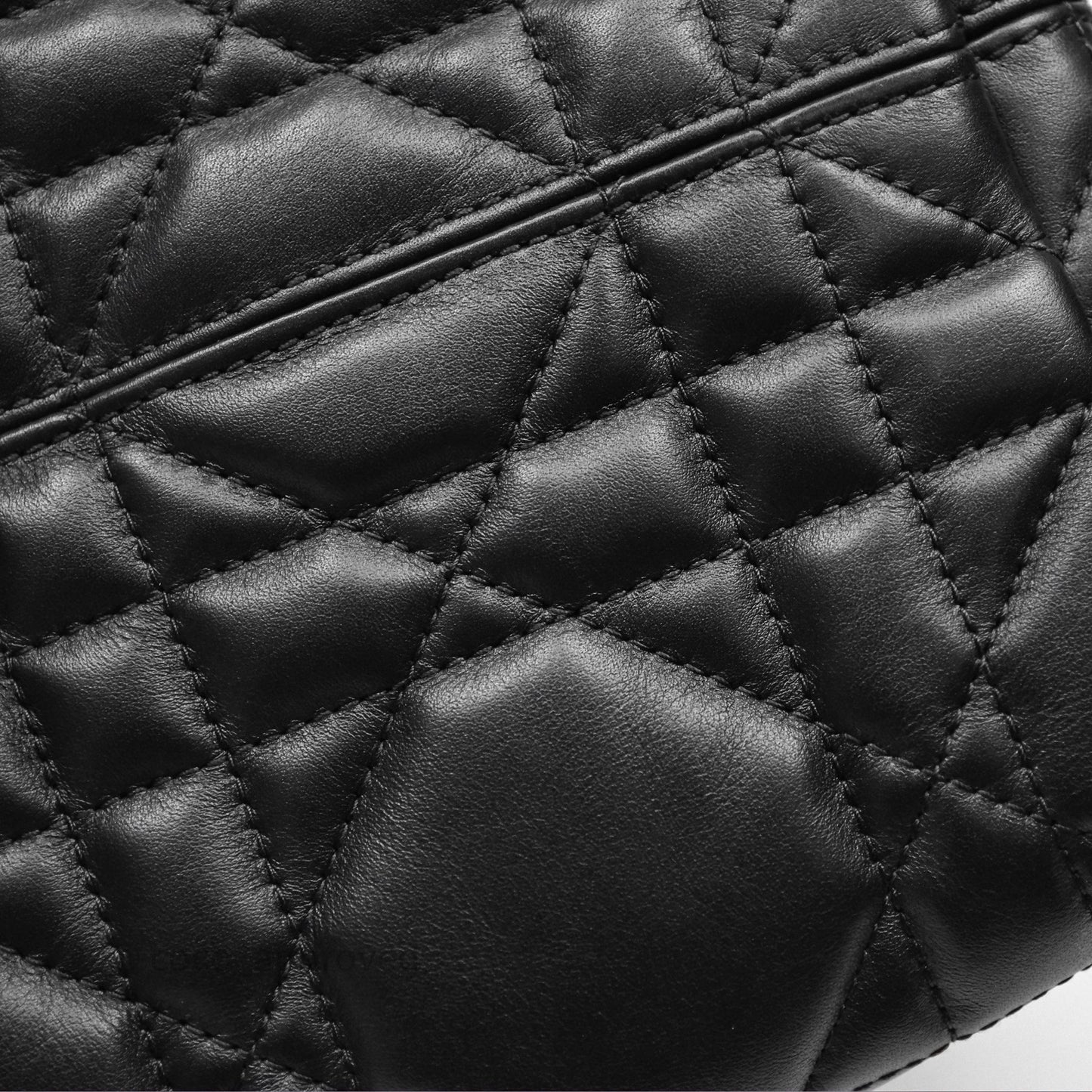 Christian Dior Medium Dior Toujours Bag Black Macrocannage Calfskin