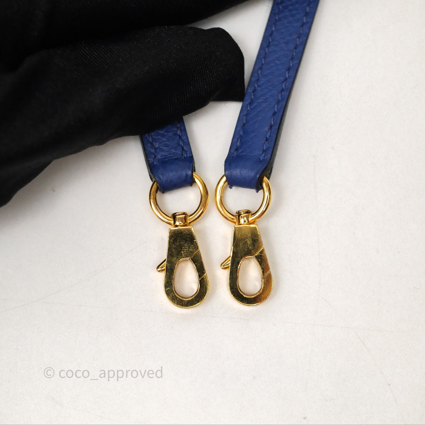 Hermes Mini Kelly Electric Blue Espom Gold Hardware