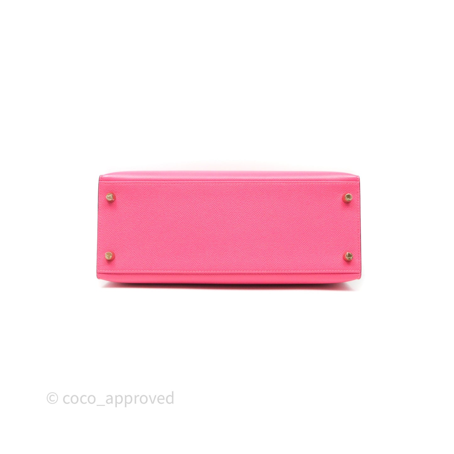 Hermes Kelly 28 Rose Lipstick U5/Craie 10 Epsom Gold Hardware