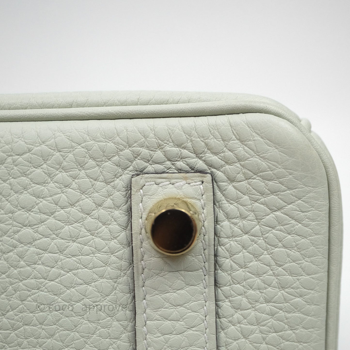Hermes Birkin 25 Gris Neve 0W Togo Gold Hardware