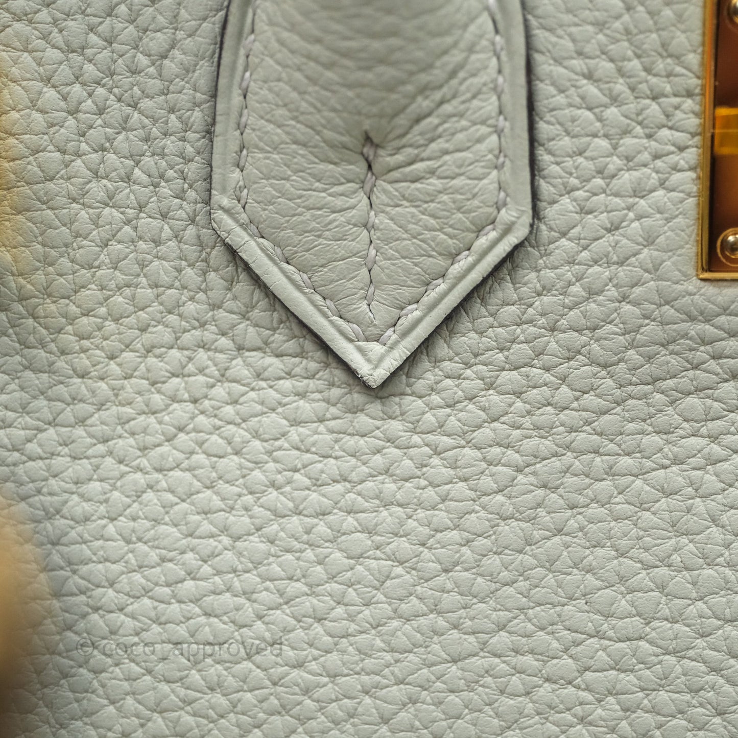 Hermes Birkin 25 Gris Neve 0W Togo Gold Hardware