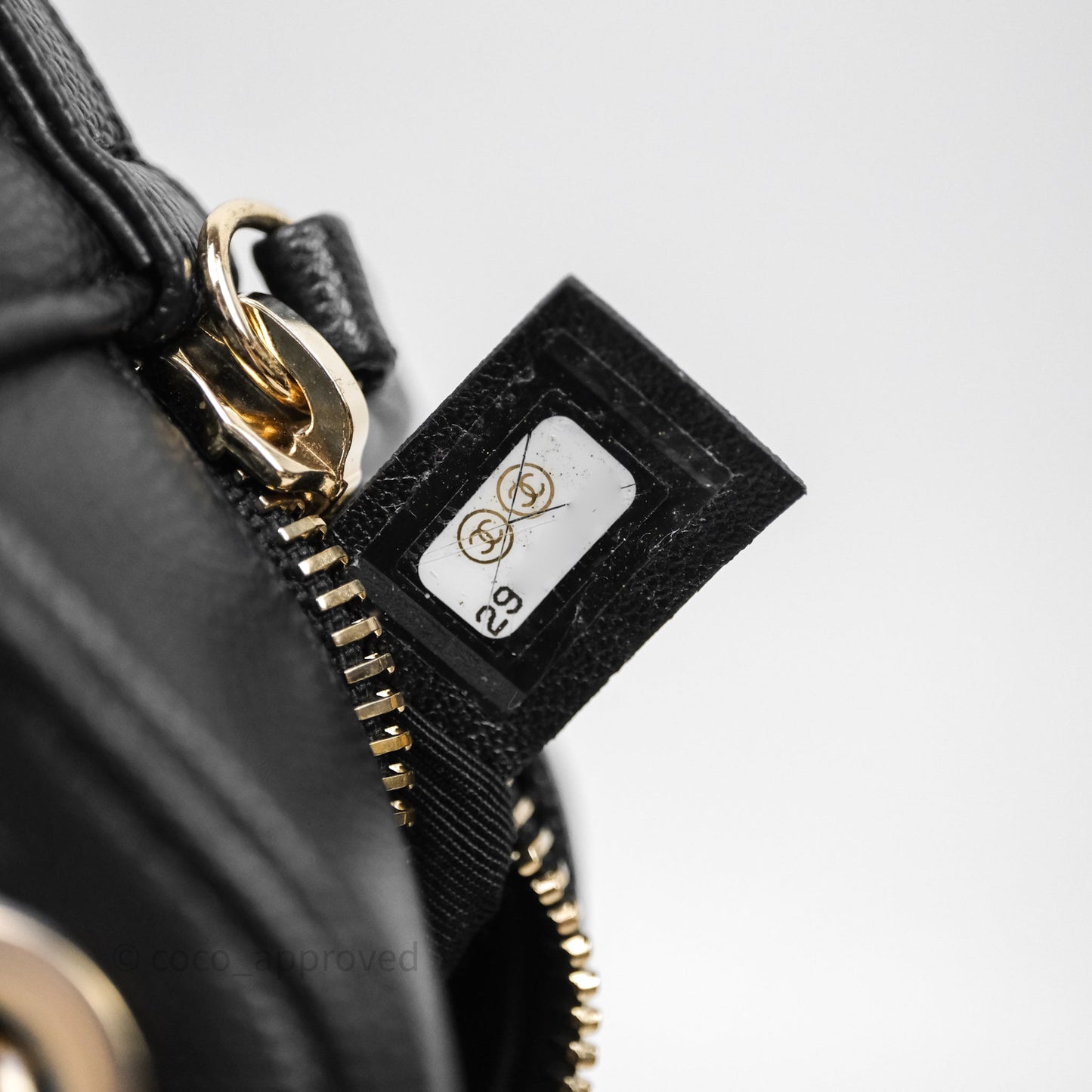 Chanel Camera Bag With Detachable Pouch Black Caviar Gold Hardware