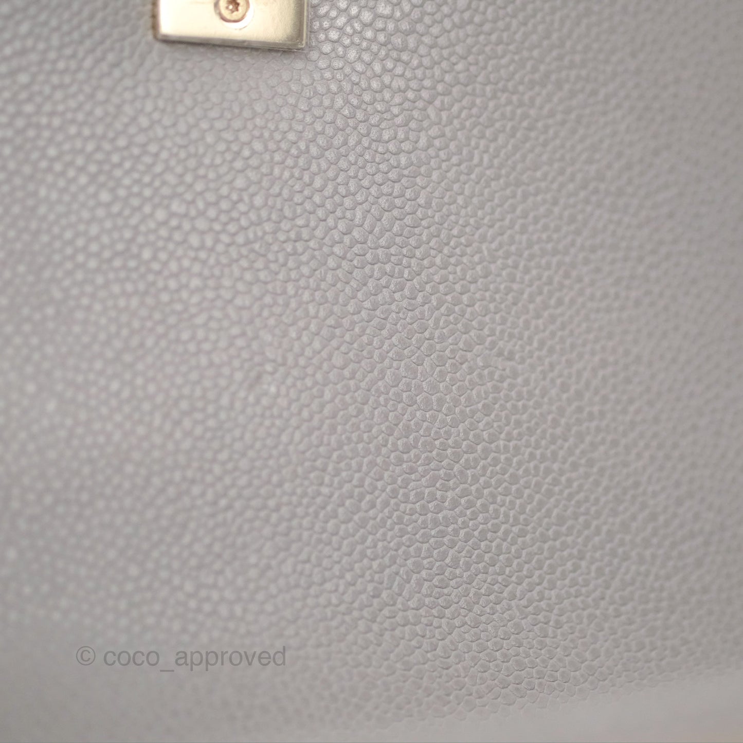 Chanel Quilted Medium Business Affinity Flap Grey Caviar Gold Hardware