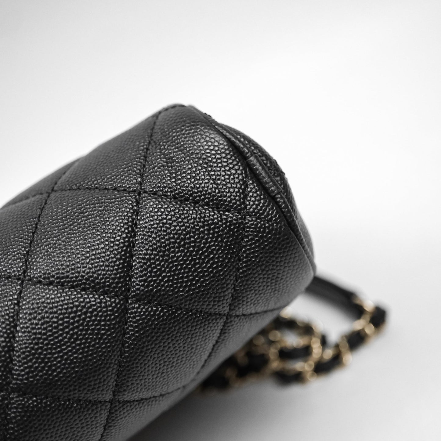 Chanel Camera Bag With Detachable Pouch Black Caviar Gold Hardware