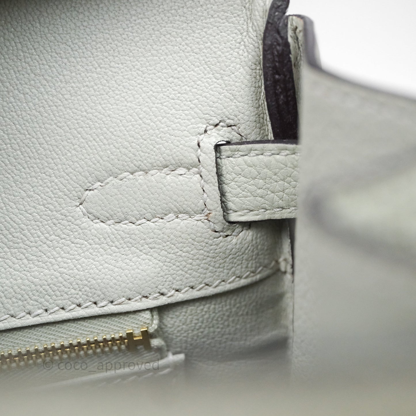 Hermes Birkin 25 Gris Neve 0W Togo Gold Hardware