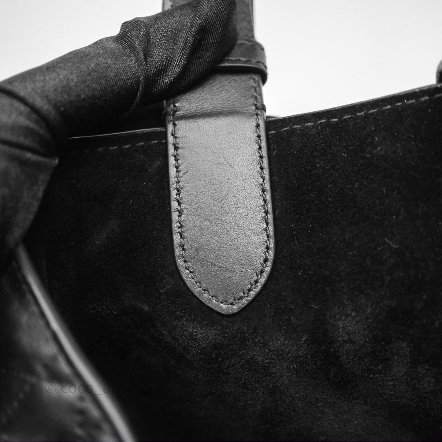 Christian Dior Medium Dior Toujours Bag Black Macrocannage Calfskin