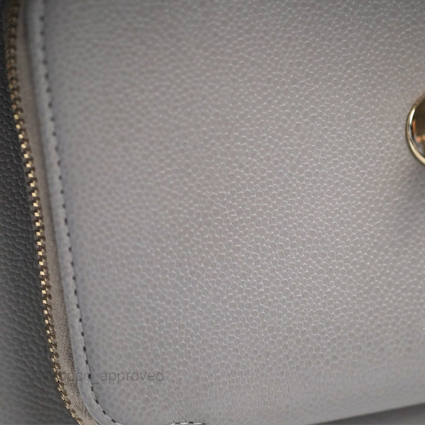 Chanel Quilted Medium Business Affinity Flap Grey Caviar Gold Hardware