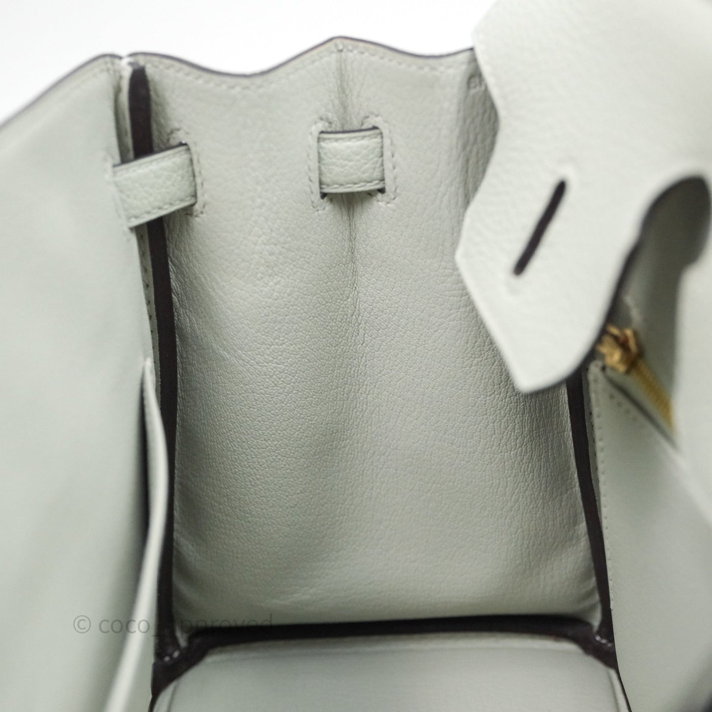 Hermes Birkin 25 Gris Neve 0W Togo Gold Hardware