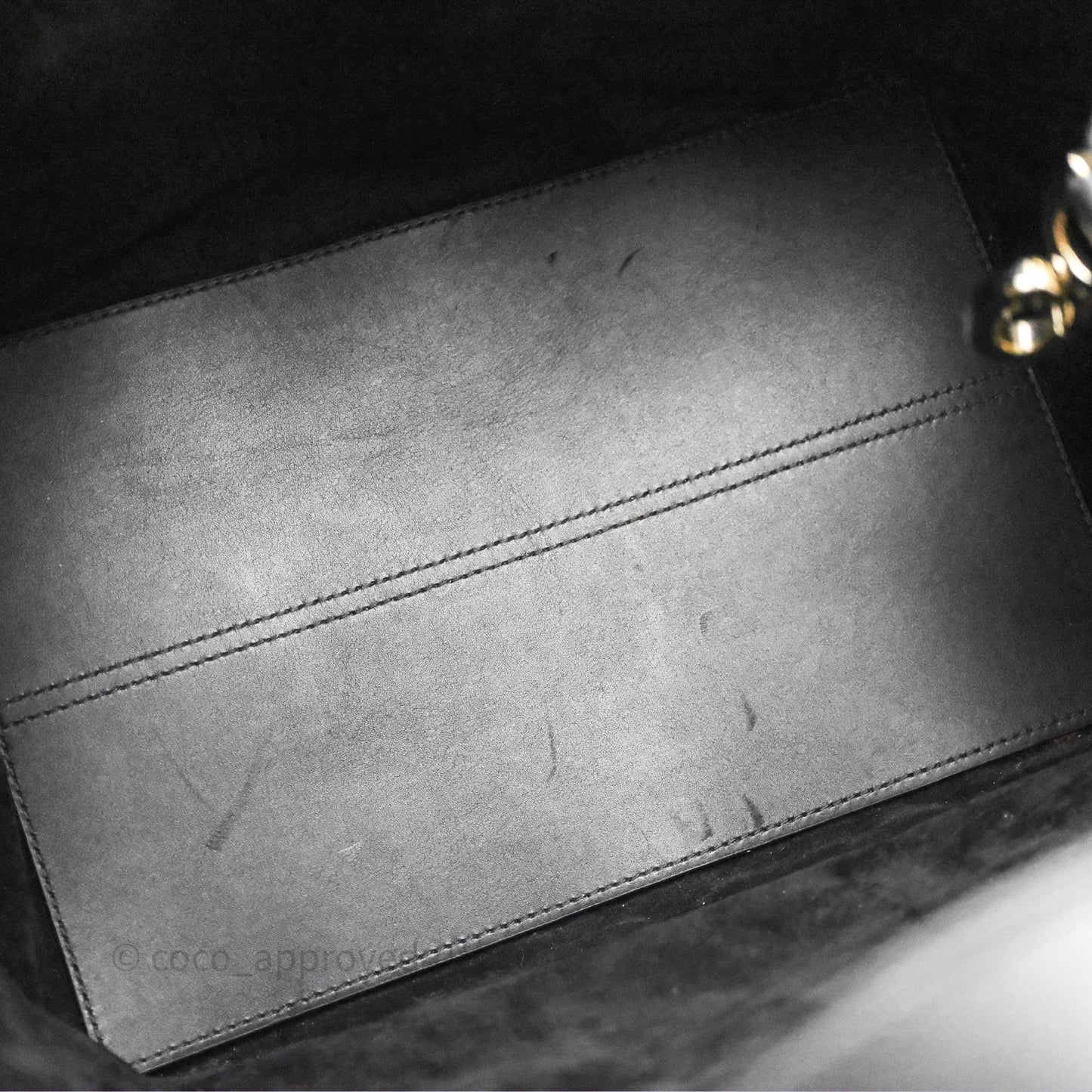 Christian Dior Medium Dior Toujours Bag Black Macrocannage Calfskin