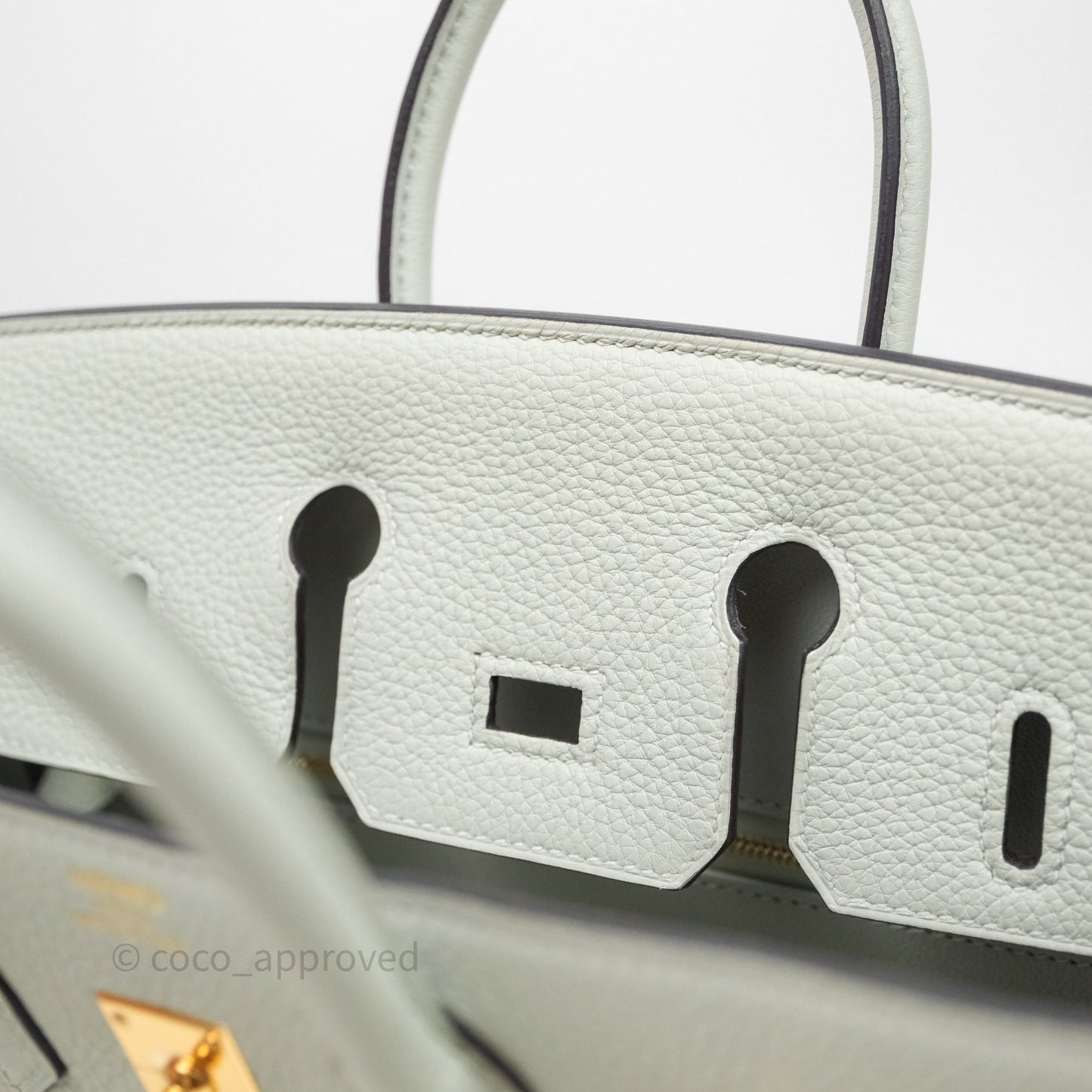 Hermes Birkin 25 Gris Neve 0W Togo Gold Hardware