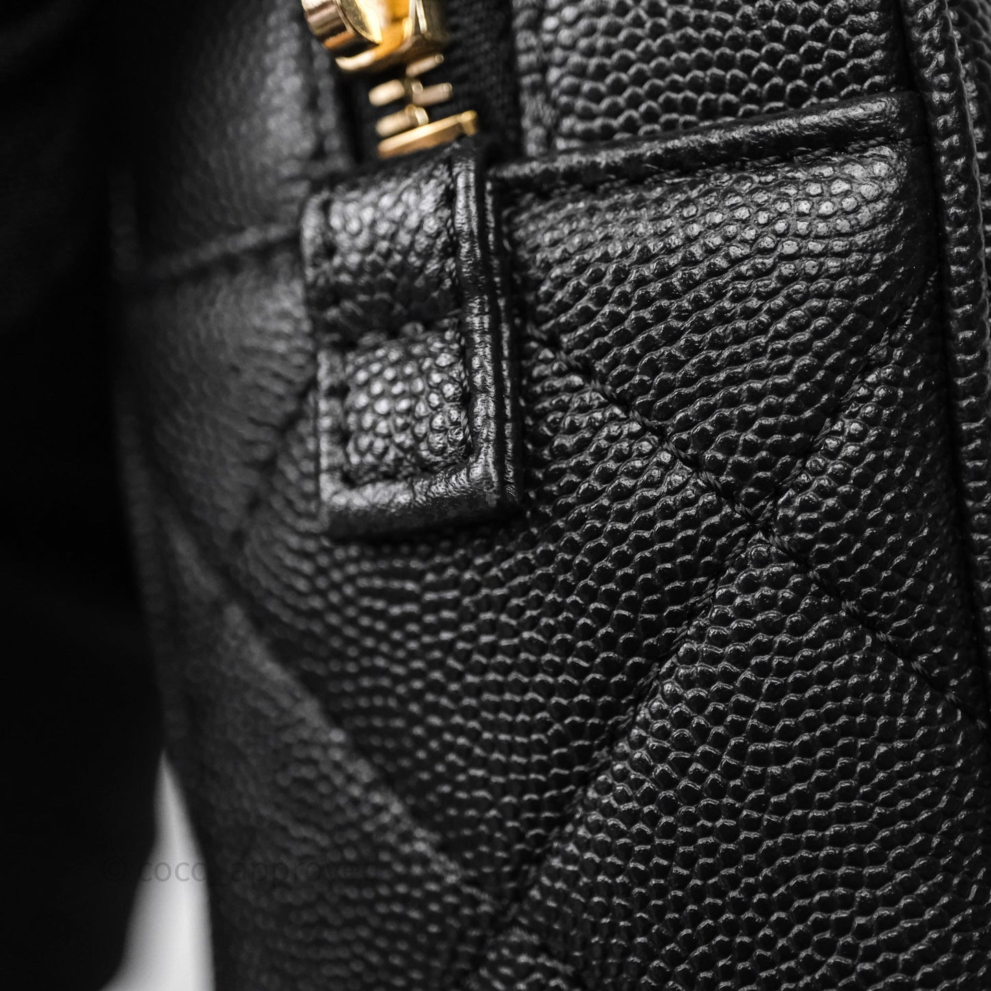 Chanel Camera Bag With Detachable Pouch Black Caviar Gold Hardware