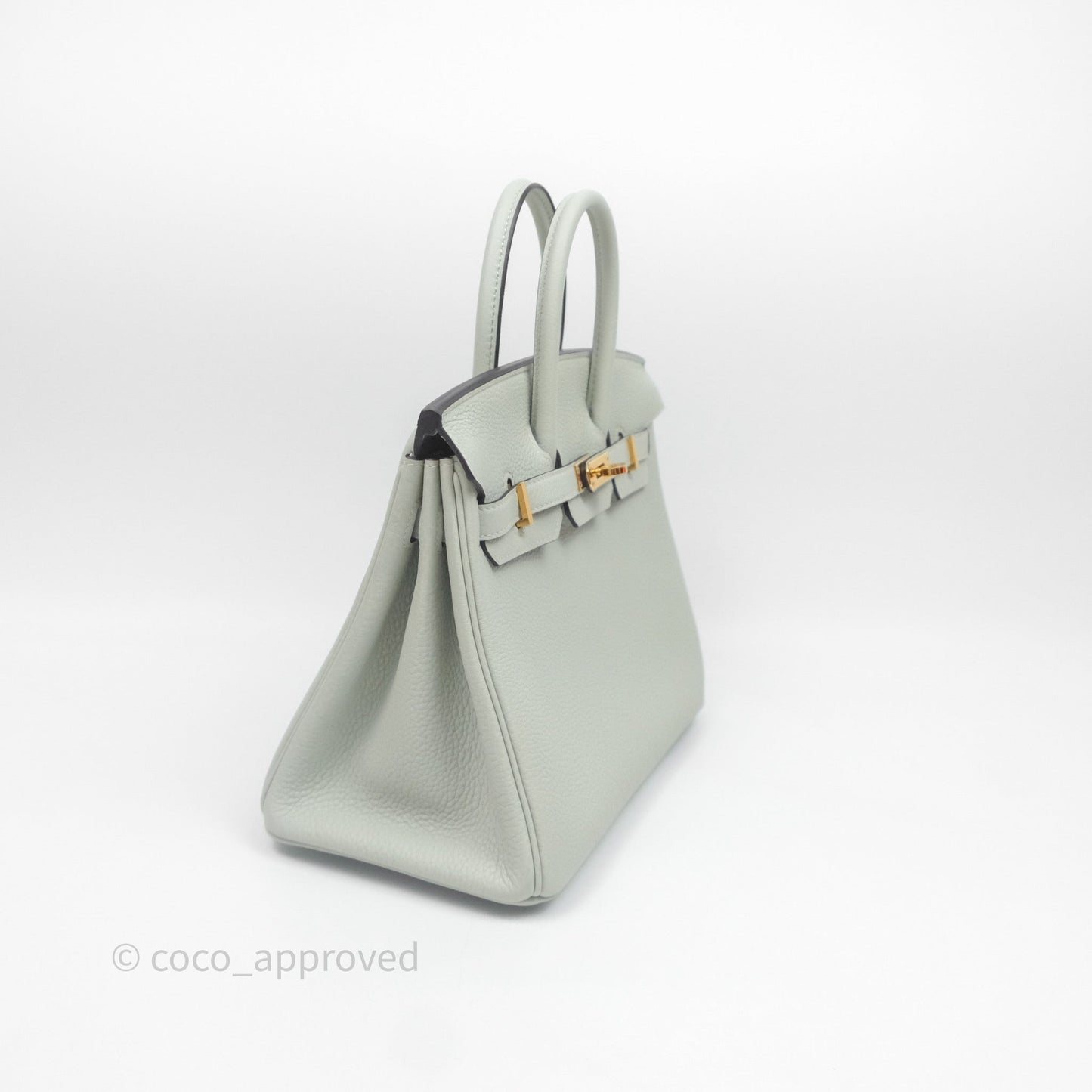 Hermes Birkin 25 Gris Neve 0W Togo Gold Hardware