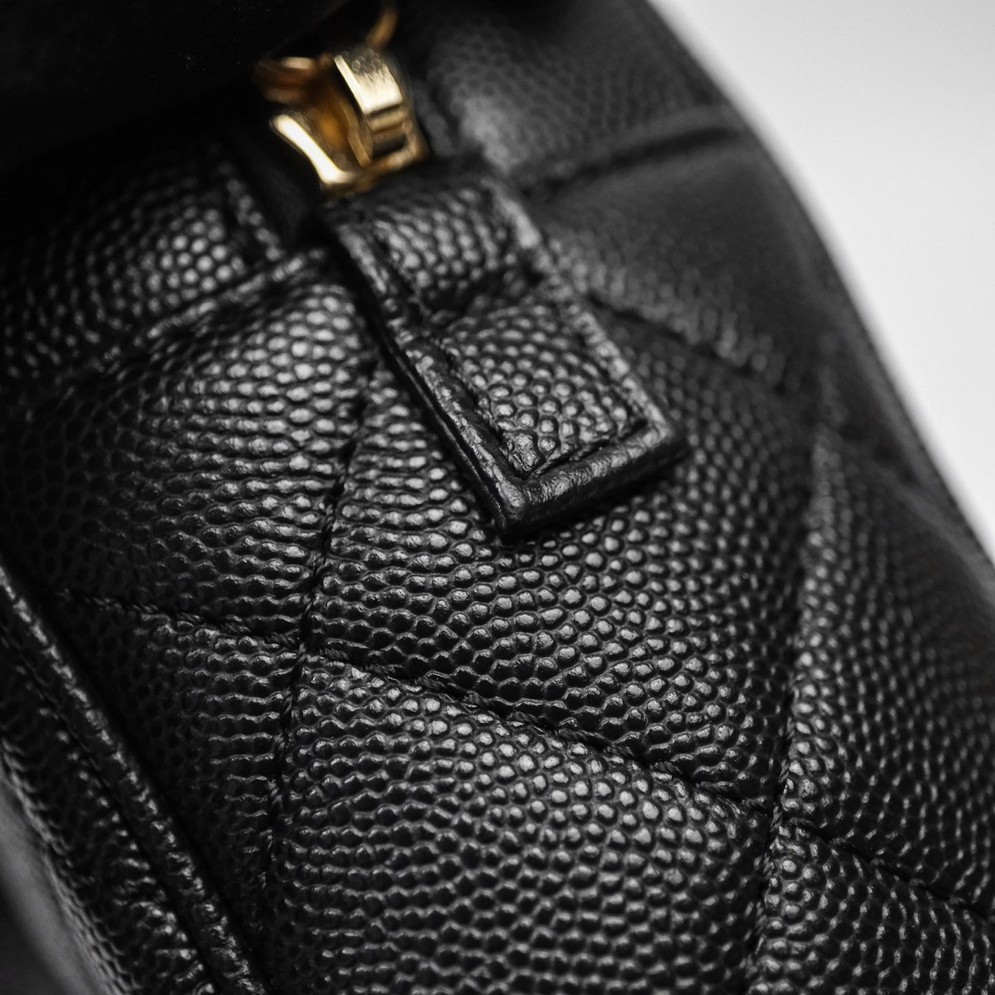 Chanel Camera Bag With Detachable Pouch Black Caviar Gold Hardware